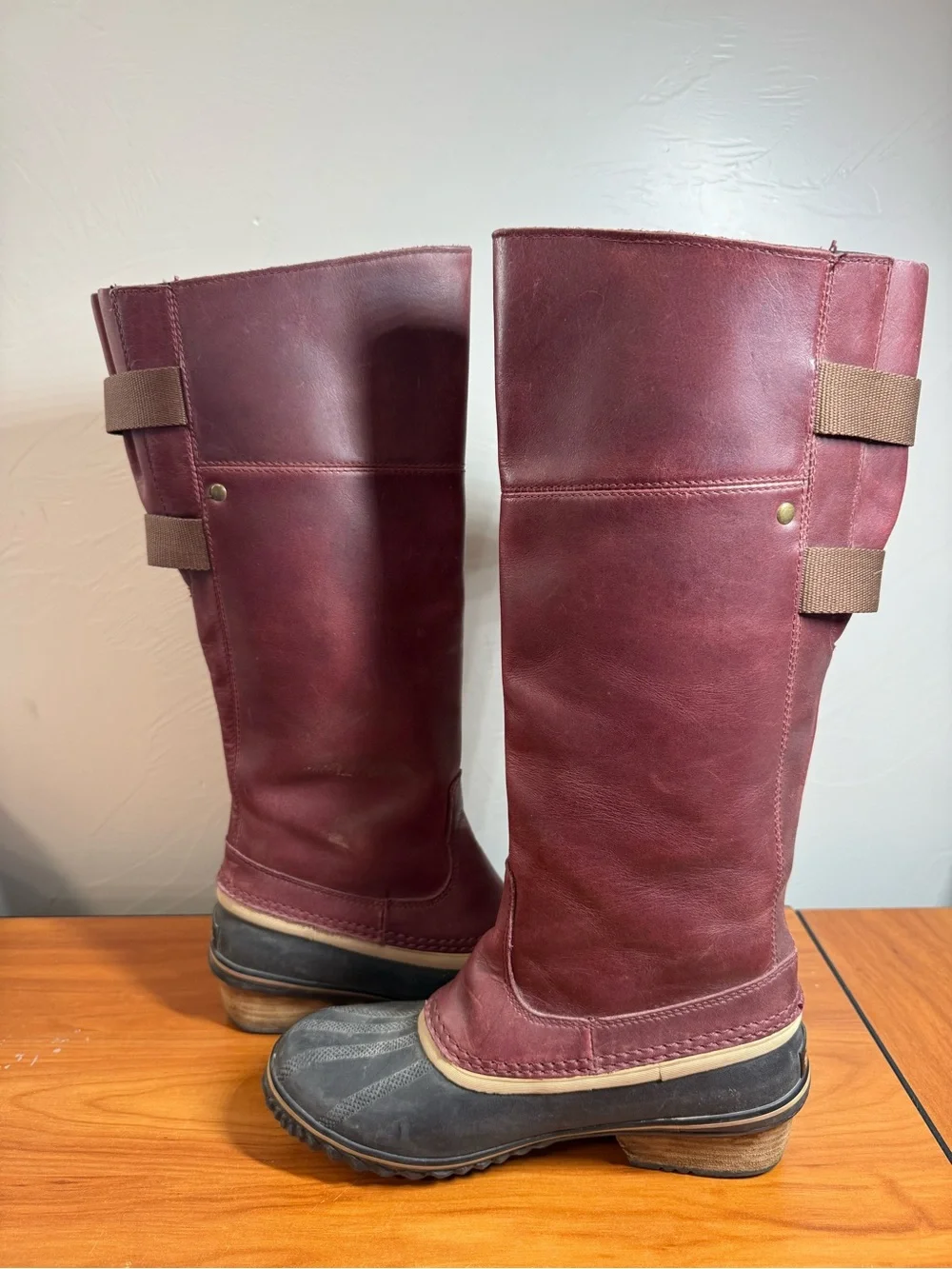 Sorel Slimpack Riding Tall II Boot Leather Women's Redwood Tobacco 1757881628 W7